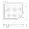 Cezares TRAY-A-RH-120/100-550-15-W-L АКРИЛОВЫЙ ПОДДОН
