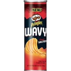 Чипсы Pringles Wavy salted Принглс рифлёные с солью 130 гр