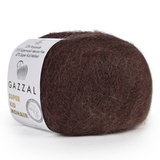 Пряжа Gazzal Super Kid Mohair 64426 горький шоколад