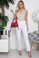 Брюки Сити кэжуал (белые) Б10309 LT Collection