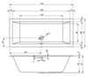 Ванна RETHING CUBIC 170x75 Riho BR0700500000000