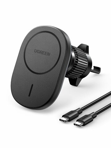 Автозарядка беспроводная UGREEN Magnetic Wireless Car Charger For Air Vent Mount CD345 (25925) черный