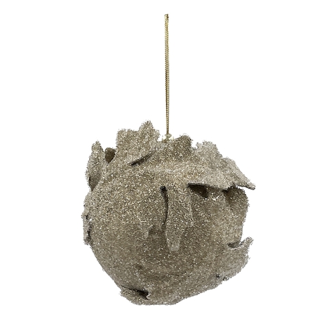 Шар 13см ChristmasDeLuxe premium collection шампань