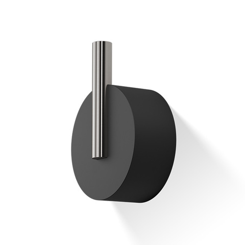 Decor Walther 0972765 Decor Walther Black Stone WHG Крючок, цвет: черный матовый / сталь матовая