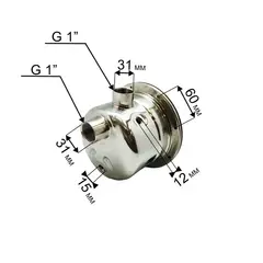 Корпус насоса водяного QUATTRO ELEMENTI G1001Inox в сборе (910-195-003013)