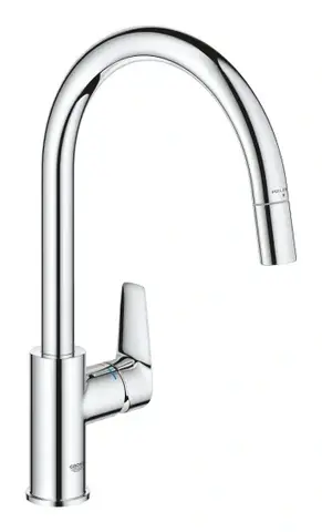 Сместель для мойки GROHE BauEdge однорычажный 1/2″, DN 15, хром (30536000)
