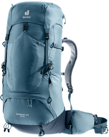 Картинка рюкзак туристический Deuter Aircontact Lite 50+10 Atlantic/Ink - 1