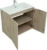Aquanet 274109 Тумба с раковиной Алвита new 80 подвесная 2 дв. цв.дуб веллингтон белый (274109)