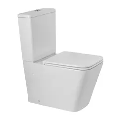 BelBagno BB02093CPR/SC ARDENTE-R Чаша безободкового унитаза с сиденьем дюропласт soft close, P-trap, BB02093CPR/SC фото