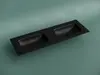 Ceramica Nova CN7022MB CN7022MB Раковина мебельная Grace прямоугольная 1410*457*137, с двумя чашами и отвер. под смеситель,