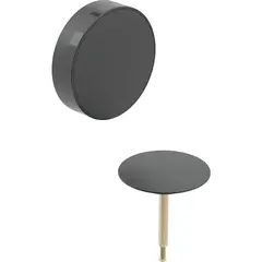 Geberit 150.300.14.1  Декоративный комплект d52, для слива-перелива для ванн с поворотным механизмом, чёрный матовый NEW!!! фото