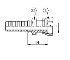 Фитинг DN 20 ORFS (Г) 1.3/16 CS TIEFFE