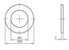 Ravak X01808 Накладка декоративная для перелива RF1 ЧЕРНЫЙ МАТОВЫЙ