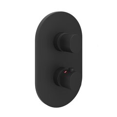 Ravak X070469 Смеситель скрытого монтажа CR II 067.20BL.O3 ЧЕРНЫЙ (3 вывода) + нужен RB 071.50 (X070074) фото