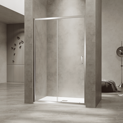 RGW 030811413-11 Душевая дверь 130*195 RGW PA-114 Хром/Прозрачное/6 мм (128-132) (EasyClean) фото