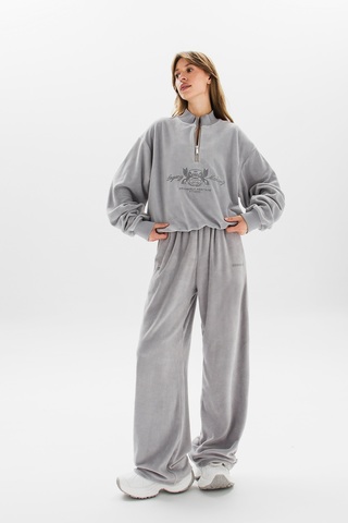 Свитшот ZIPPER VELOURS LEGACY GREY