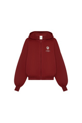 Толстовка на молнии с принтом Бордо