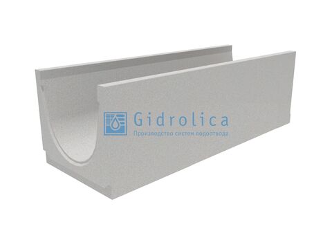 Лоток водоотводный бетонный коробчатый (СО-300мм) КU 100.36,3(30).32(25,5) - BGU, № 10-0