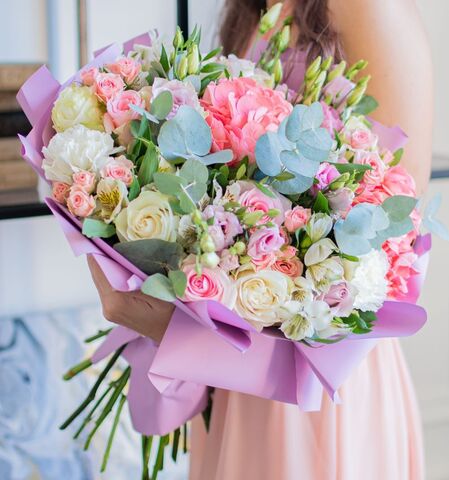 Букет с гортензией Природная магия