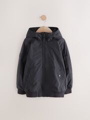 Куртка непромокаемая с капюшоном для мальчика Next E82-314, Черный