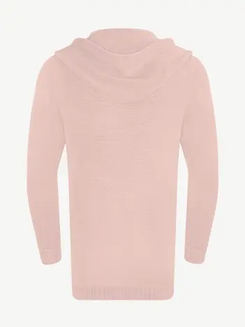 Кардиган с капюшоном из мягкой шерсти