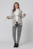 Кардиган для беременных 17848 серый меланж
