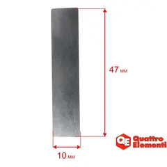 Клапан -пластина для компрессора QUATTRO ELEMENTI 47*10 мм, кроме Pacific и B360-50 (770-209-024) - 1 шт.