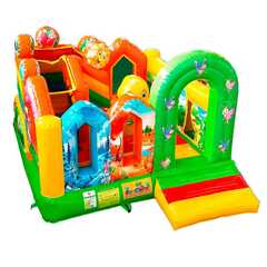 Коммерческий надувной батут «Друзья-зверята 3», 4*4*3 м