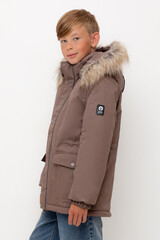 пальто  для мальчика  ВК 36096/7 УЗГ (122-158)