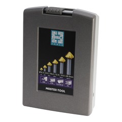 Набор зенковок 90° 6,3-20,5мм 3z HSSE-Co5 TiN 6шт H-Tools 795806EHT