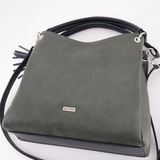 Сумка Саломея 264 македония оливковый + черный