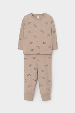 пижама  для мальчика  К 1561/тем.бежевый,динозаврики на песке