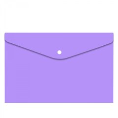 
          Папка-конверт на кнопке Alingar, A4, 235х320 мм, 180 мкм, глянец, "Macarons", сиреневая