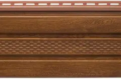 Софит к сайдингу Альта-Профиль Т-20 центральная перфорация Дуб золотистый 3000х240 мм