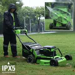 Газонокосилка Greenworks GC82LM30S 82V (76 см) самоходная аккумуляторная, без АКБ и ЗУ