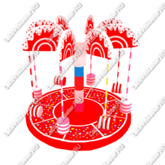 Электрическая карусель детская 4KIDS "Праздник"