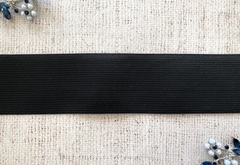 Резинка вязаная, ш. 4,5 см, чёрный