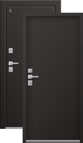 Термодверь входная Центурион Т-3 (2026), 2 замка, 2 мм металл, (шоколад муар+шоколад муар)