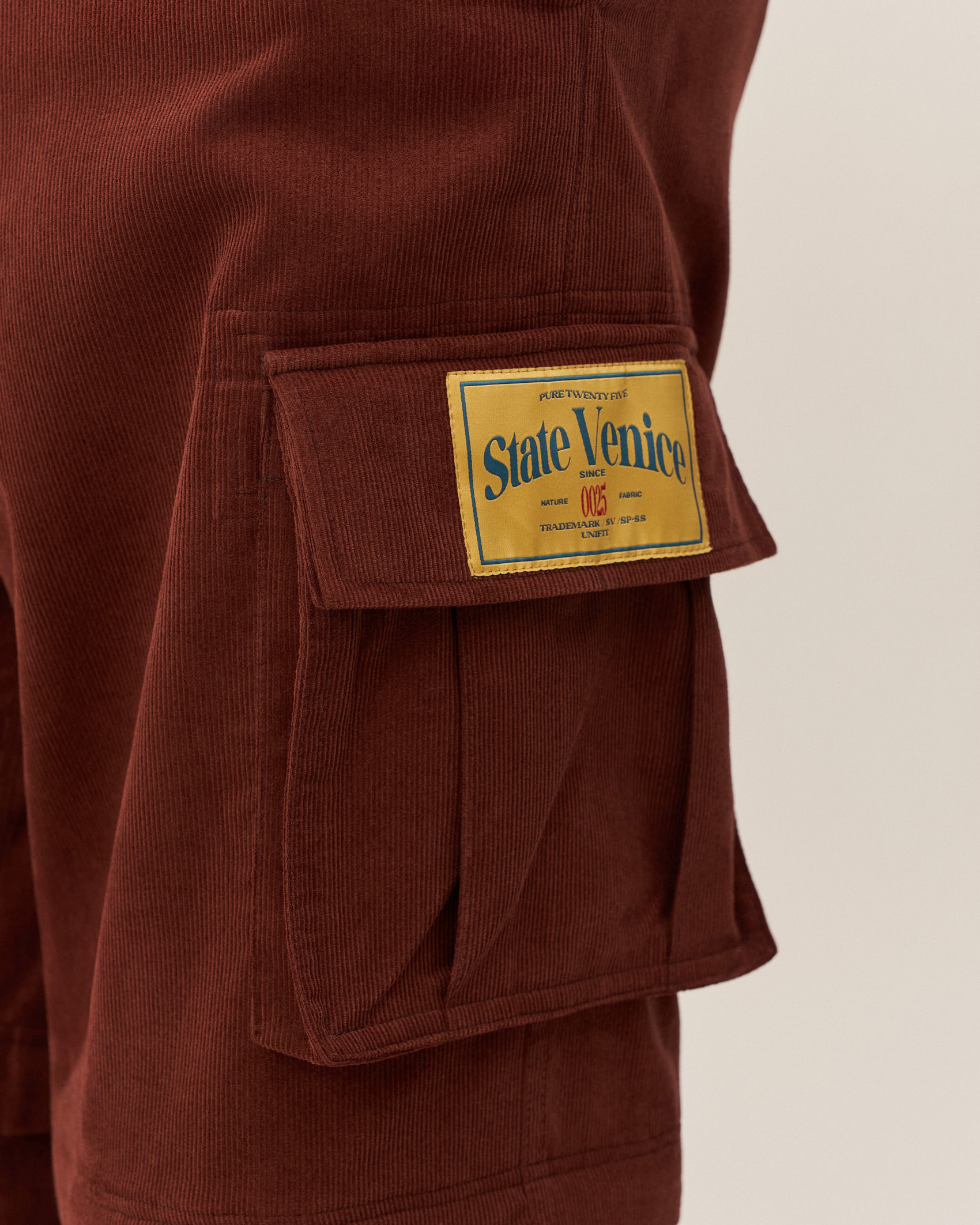 Вельветовые карго брюки