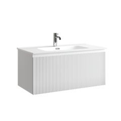 Sancos SNR1.090W Тумба подвесная SANCOS Snob R 1.0 890х445х406, c одним ящиком оснащенным доводчиками, Bianco , арт.SNR1.090W фото