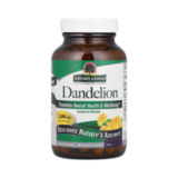 Экстракт корня одуванчика, Dandelion Root, Nature's Answer, 90 вегетарианских капсул 1