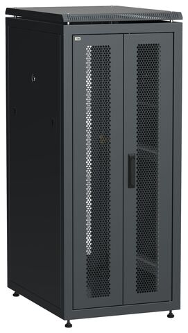 ITK LINEA N 28U 600х800мм перф. дв. задн. распашн. перф. чер