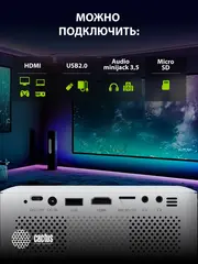 Проектор Cactus CS-PRE.08WT.WXGA LCD 1500Lm LS 150Lm ANSI (1280x720) 1000:1 ресурс лампы:30000часов 1xUSB typeA 1xHDMI 0.5кг — фото 6