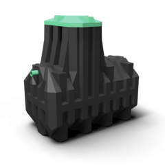 Септик Мультпласт Термит Трансформер 2.5 PR 2500 л. горизонтальный / 1000 л. в сутки / 4-5 чел. / принудительный сброс (2075x1050x2280см;148кг;черный) - арт.555483