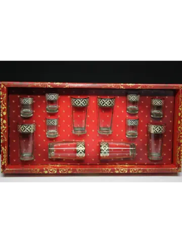 Набор 12 предметов стакан и стопка