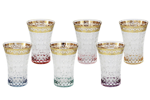 Набор стаканов для воды 6шт 0.28л Same Цветная Флоренция