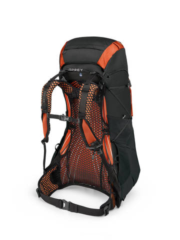 Картинка рюкзак туристический Osprey exos 48 Blaze Black - 4