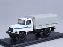 GAZ-3308 4x4 engine ZMZ-513 board with awning Police Start Scale Models (SSM) 1:43