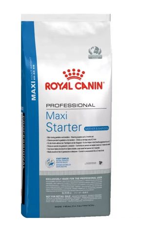 18 кг. Royal Canin Maxi Starter Mother & Babydog полнорационный сухой корм для щенков до 2 месяцев, беременных и кормящих собак крупных пород