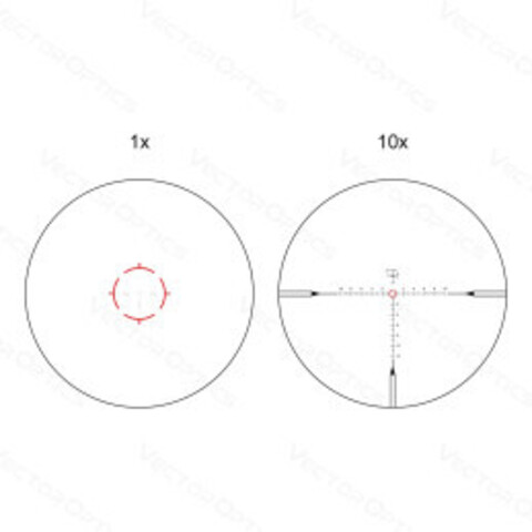 Vector Optics Continental X10 1-10x28 ED FFP, сетка VET-RAR, (SCFF-48)